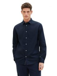 Tom Tailor Koszula - Regular fit - w kolorze granatowym rozmiar: 3XL. Niebieskie koszule męskie Tom Tailor, xl, bez wzorów, bez kołnierzyka, bez ramiączek. Za 100.99 zł.