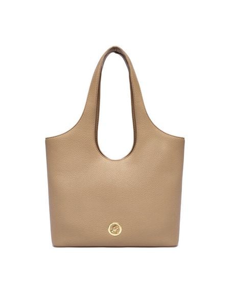 Beverly Hills Polo Club Torebka C-BHPC-L-020-08 Beżowy. Brązowe torebki klasyczne damskie Beverly Hills Polo Club, bez wzorów, z materiału, bez dodatków. Za 199.99 zł.
