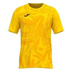 Koszulka Joma Lion II. Żółte t-shirty sportowe męskie Joma, l, bez ramiączek, do piłki nożnej. Za 69.08 zł.