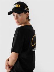 4F Czapka z daszkiem snapback uniseks 4F x Drift Masters - czarna S/M. Czarne czapki z daszkiem damskie 4f, bez wzorów, z bawełny. W wyprzedaży za 79.99 zł.
