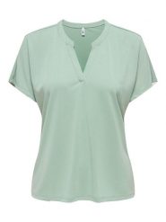 ONLY Bluzka w kolorze miętowym rozmiar: S. Zielone bluzki damskie Only, s, bez wzorów, bez kołnierzyka, bez ramiączek. Za 69.99 zł.