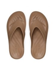 Crocs Japonki Getaway Platform Flip 209410 Brązowy. Brązowe klapki damskie Crocs, bez wzorów, z tworzywa sztucznego, bez obcasa. Za 189.99 zł.