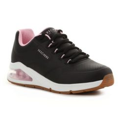 Buty Skechers Uno 2 155542-BLK czarne. Czarne buty sportowe na co dzień damskie bez wzorów, z materiału. Za 503.88 zł.