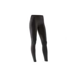 Legginsy do tańca nowoczesnego bezszwowe damskie czarne. Czarne legginsy damskie DOMYOS, xs, bez wzorów, z elastanu, na fitness i siłownię. Za 39.99 zł.