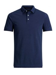 Jack & Jones Koszulka polo w kolorze granatowym rozmiar: S. Niebieskie koszulki polo męskie Jack & Jones, s, bez wzorów, z bawełny, bez ramiączek. Za 96.83 zł.