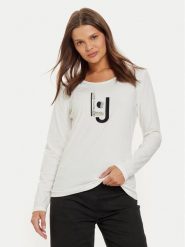 Liu Jo Sport Bluzka TF4206 JS088 Biały Regular Fit. Białe bluzki sportowe damskie Liu Jo Sport, xl, bez wzorów, z bawełny, bez ramiączek. Za 219.99 zł.