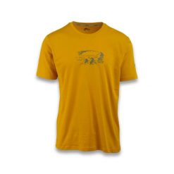 T-Shirt Ande Luna Dorośli. Żółte t-shirty męskie Ande, m, bez wzorów, z bawełny, bez kołnierzyka. Za 134.99 zł.