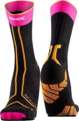 Skarpetki biegowe X-Socks Terraskin Expert Crew. Czarne skarpetki męskie X-Socks, bez wzorów, z materiału. Za 164.99 zł.