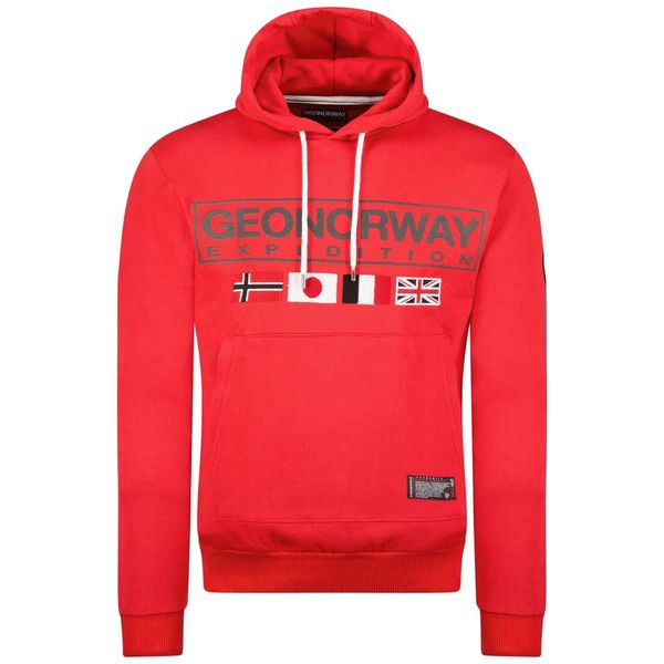 Bluza Geographical Norway GREAT RED DB MEN 317 czerwony męska (WY8613H/GN-Red). Czerwone bluzy bez kaptura męskie Geographical Norway, m. Za 139.00 zł.