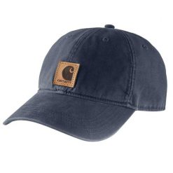 Czapka z daszkiem Carhartt Odessa Cap. Niebieskie czapki męskie Carhartt, bez wzorów. Za 91.00 zł.