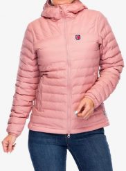 Kurtka ocieplana damska Fjallraven Expedition Latt Hoodie. Czerwone kurtki damskie Fjällräven, na zimę, s, bez wzorów, z materiału, bez kaptura. Za 909.99 zł.