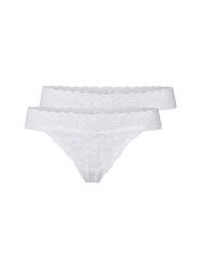 Snocks Stringi w 2-paku Kobiety biały, L. Białe stringi damskie Snocks, l, bez wzorów, z koronki. Za 99.95 zł.
