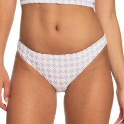 Dół od stroju kąpielowego ROXY Check It Moderate. Czerwone bikini damskie Roxy, bez wzorów. Za 79.99 zł.