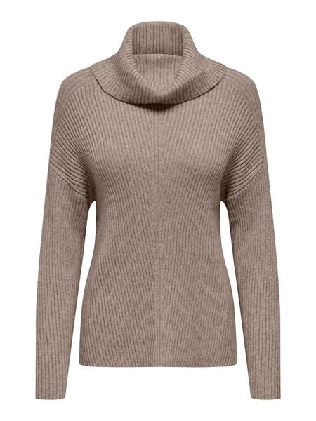 ONLY Golf w kolorze szarobrązowym rozmiar: S. Brązowe golfy damskie Only, s, bez wzorów, ze splotem, bez ramiączek. Za 126.15 zł.