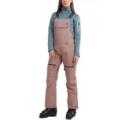Damskie spodnie narciarskie Fundango Sakura Bib. Czerwone spodnie dresowe damskie Fundango, bez wzorów, sportowe. Za 549.90 zł.