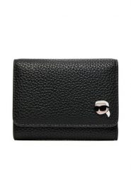 KARL LAGERFELD Portfel A4W32003 Czarny. Czarne portfele damskie Karl Lagerfeld, bez wzorów, ze skóry. Za 419.99 zł.