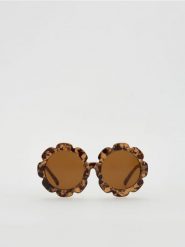 Duże okulary przeciwsłoneczne - brązowy. Brązowe okulary przeciwsłoneczne dziecięce Reserved. Za 29.99 zł.