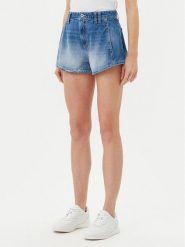 Please Szorty jeansowe D0KDEH0W7S Niebieski Regular Fit. Niebieskie szorty damskie Please, bez wzorów, z bawełny. Za 219.99 zł.