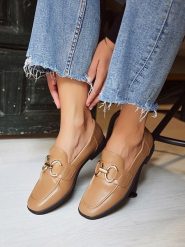 Belucci Mokasyny w kolorze beżowym rozmiar: 38. Brązowe mokasyny damskie Belucci. Za 70.24 zł.