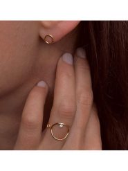 OR Carats Złoty pierścionek z diamentem rozmiar: 54. Żółte pierścionki damskie OR Carats, z diamentem, złote. Za 567.00 zł.