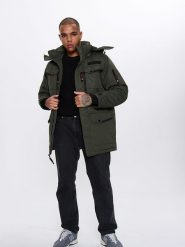 CANADA weather gear Kurtka zimowa w kolorze khaki rozmiar: XXL. Brązowe kurtki męskie CANADA weather gear, na zimę, xxl, bez wzorów, bez kaptura. Za 316.24 zł.