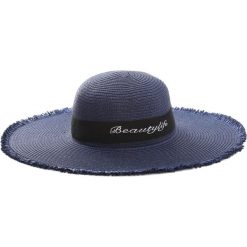 Granatowy Kapelusz Reassurance. Niebieskie kapelusze damskie Born2be, bez wzorów. Za 29.99 zł.
