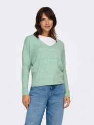 ONLY Sweter w kolorze zielonym rozmiar: S. Zielone swetry klasyczne damskie Only, s, bez kołnierzyka. Za 61.46 zł.