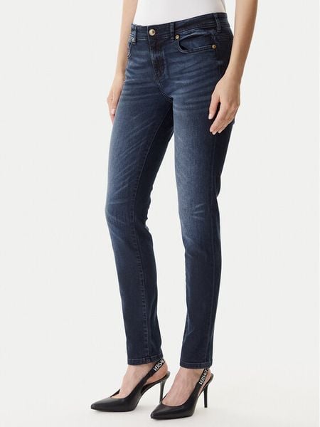 Versace Jeans Couture Jeansy 79HAB5K1 CDWAB Granatowy Skinny Fit. Niebieskie jeansy damskie Versace Jeans Couture. Za 549.99 zł.
