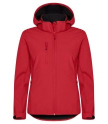 Clique Softshell z Kapturem Damski – 3-warstwowy, 96% poliestru z recyklingu –. Czerwone kurtki softshell damskie CLIQUE, xs, bez wzorów, z softshellu, z kapturem. Za 304.34 zł.