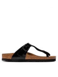 Birkenstock Japonki Gizeh Bs 0043663 Czarny. Czarne klapki damskie Birkenstock, bez wzorów, ze skóry, bez obcasa. Za 299.99 zł.