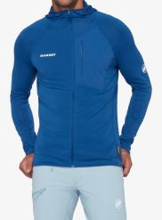 Bluza trekkingowa Mammut Aenergy Light ML Hooded Jacket. Niebieskie bluzy z kapturem męskie Mammut, xl, z materiału. Za 589.99 zł.