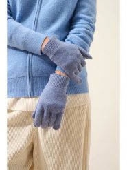 Perfect Cashmere Kaszmirowe rękawiczki "Yann" w kolorze błękitnym rozmiar: onesize. Niebieskie rękawiczki damskie Perfect Cashmere, bez wzorów, z kaszmiru. Za 121.99 zł.