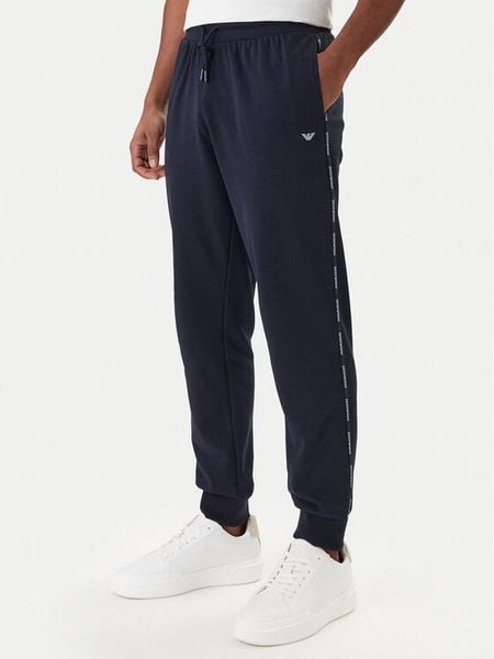 Emporio Armani Underwear Spodnie dresowe EM000500 AF18887 UB102 Granatowy Regular Fit. Niebieskie spodnie dresowe męskie Emporio Armani Underwear, bez wzorów, z bawełny. Za 439.99 zł.