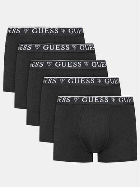 Guess Komplet bokserek U4YG16 K6YW1 Czarny. Czarne bokserki męskie Guess, z aplikacjami, z bawełny. Za 289.99 zł.