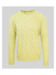 Malo Optimum Sweter w kolorze jasnożółtym rozmiar: L. Żółte swetry męskie Malo Optimum, l, bez wzorów, z kaszmiru, bez kołnierzyka. Za 339.99 zł.