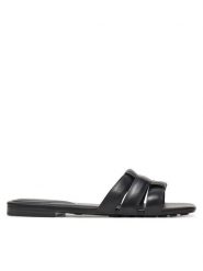 Aldo Klapki Gotosandal 13966678 Czarny. Czarne klapki damskie Aldo, bez wzorów, ze skóry, bez obcasa. Za 179.99 zł.