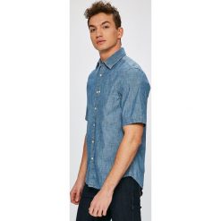 G-Star Raw - Koszula. Niebieskie koszule męskie G-Star Raw, m, bez wzorów, z bawełny, bez kołnierzyka, bez ramiączek. W wyprzedaży za 129.90 zł.