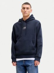 Jack & Jones Bluza Corp Graphic 12268422 Granatowy Regular Fit. Niebieskie bluzy bez kaptura męskie Jack & Jones, l, z bawełny. Za 159.99 zł.