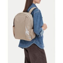 Plecak Reebok. Brązowe plecaki damskie Reebok, bez wzorów, sportowe. Za 69.99 zł.