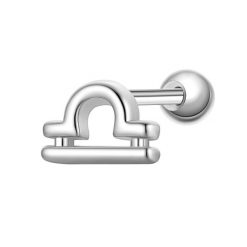 Glanzstücke München Piercing Sterling Silber Kolczyki 1 ct Damski. Szare kolczyki damskie Glanzstücke München, srebrne. Za 110.49 zł.