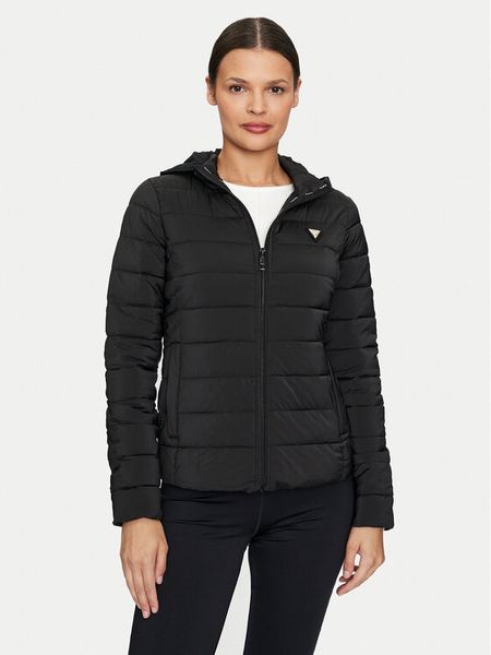 Guess Kurtka przejściowa Solid Heavy Diann V4YL04 WF3X0 Czarny Regular Fit. Czarne kurtki damskie Guess, xxs, z aplikacjami, z syntetyku, bez kaptura. Za 539.99 zł.