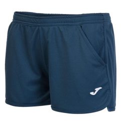 Spodenki do tenisa damskie Joma Hobby. Niebieskie szorty damskie Joma, bez wzorów, z materiału. Za 66.99 zł.