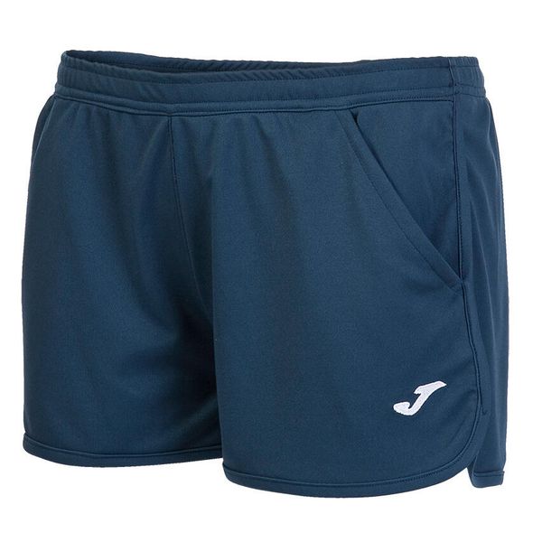 Spodenki do tenisa damskie Joma Hobby. Niebieskie szorty damskie Joma, bez wzorów, z materiału. Za 66.99 zł.