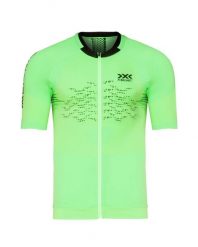 Koszulka rowerowa męska X-Bionic The Trick 4.0 Bike Zip Green. Zielone t-shirty sportowe męskie X BIONIC, l, z dzianiny, bez ramiączek, na fitness i siłownię. Za 899.99 zł.