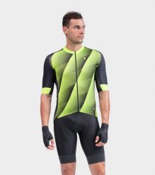 Koszulka rowerowa męska Alé Cycling PR-R Square. Czarne t-shirty sportowe męskie ALÉ CYCLING, l, z elastanu, bez ramiączek, rowerowe. Za 426.99 zł.