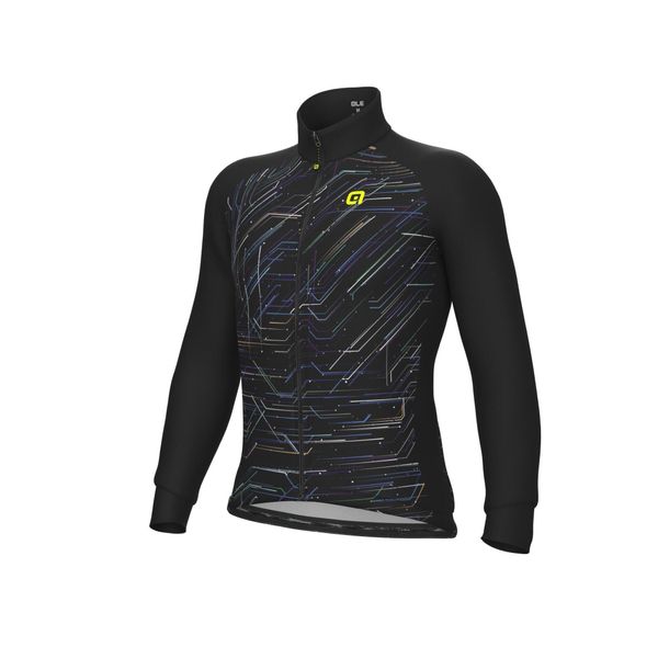 Kurtka rowerowa męska Alé Cycling Solid Byte. Czarne kurtki męskie ALÉ CYCLING, m, bez wzorów, bez kaptura. W wyprzedaży za 542.99 zł.
