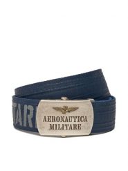 Aeronautica Militare Pasek Męski 251CI317CT3585 Niebieski. Niebieskie paski męskie AERONAUTICA MILITARE, bez wzorów, z materiału. Za 309.99 zł.