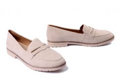 RIEKER 45300-62 beige , półbuty damskie. Brązowe półbuty damskie Rieker, bez wzorów, bez obcasa, na obcasie. Za 319.90 zł.