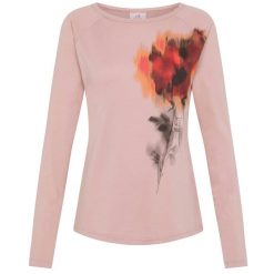 T-Shirt Deha Długi Rękaw Z Modalu Z Grafiką Damskie. Czerwone t-shirty damskie Deha, m, bez wzorów, z bawełny, bez kołnierzyka. Za 317.99 zł.