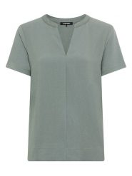 Olsen Koszulka w kolorze khaki rozmiar: 40. Brązowe bluzki damskie Olsen, bez wzorów, bez kołnierzyka, bez ramiączek. Za 109.95 zł.